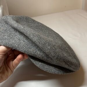 Dorfman Pacific Gray Wool/Acrylic Blend Flat Cap Medium
